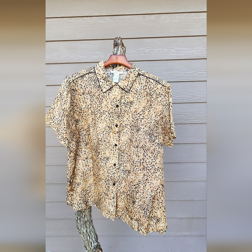 100% Silk Stylish Shirt Size L
